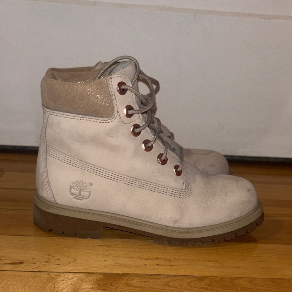 Timberland light pink Boots for kids